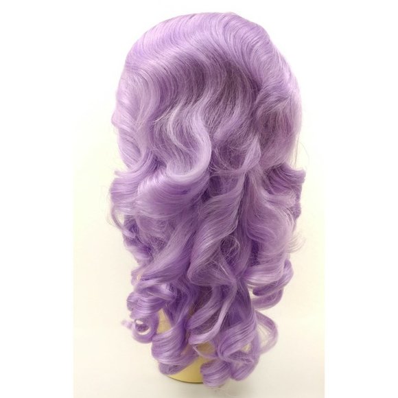 Purple retro 60s beehive wig - Picture 3 of 4